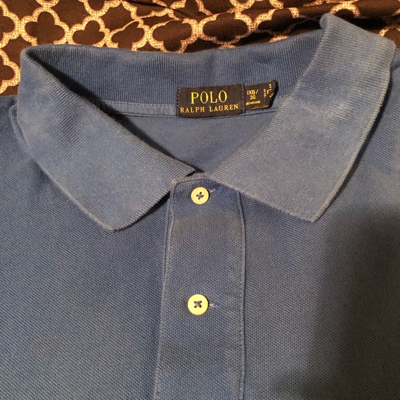 Polo Ralph Lauren Shirt Men 3XB Blue Button Down Ombre Tie Dye Pony Big w3 - Picture 5 of 8